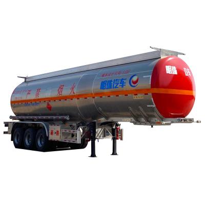 China Truck Trailer 3 Axle 8000 Gallon 40 45 CBM 32000 Liters Aluminum Fuel Storage Tank Trailer for sale