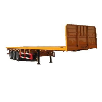 China Cheap price used and new 20ft 40ft hydraulic lift truck trailer front flatbed trailer for sale for sale