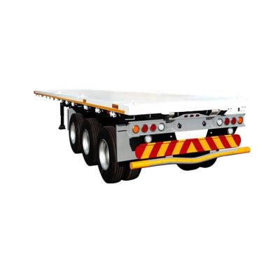 China Truck Trailer 3 Axle 42 Feet 60ft Aluminum Gooseneck Flatbed Trailers For Sale for sale