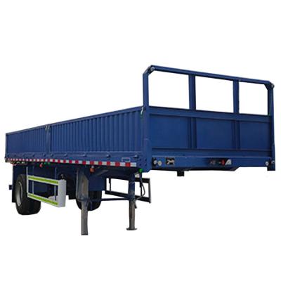 China Heavy duty semi truck trailer 3 axle 13m cargo transport side wall trailer for saleer for sale