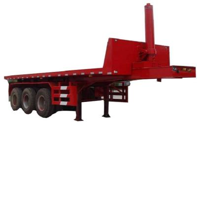 China Mingzhu truck trailer 2 or 3 axles container tipper trailer dump chassis for sale