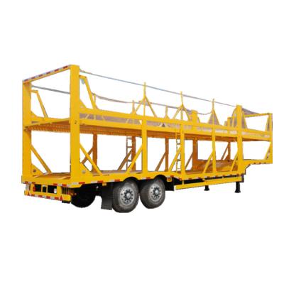 China Double deck 7 truck gooseneck car trailer 5/6/7/8 car transporter trailer car transporter semi trailer truck trailer sale in dubai for sale