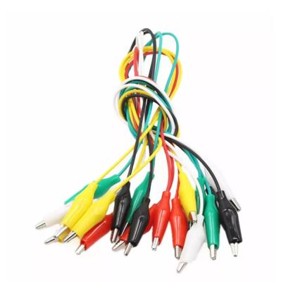 China -- 10pcs Clips Electrical Test Leads Alligator DIY Double Crocodile Clips Roach Clip Test Jumper Wire for sale