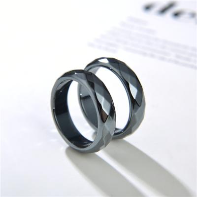 China 2021 FASHIONABLE Hot Sale Classic Manufacturer Jewelry Hematite Rings Magnetic Gemstone Ring For Men Woman for sale