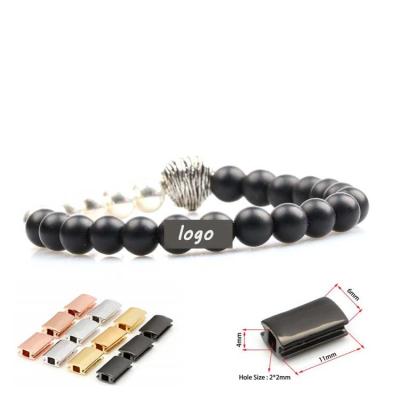 China Neo-Gothic Fashion Natural Stone Bead 8mm Matte Black Onyx and Lion Silver Beads Bead Bracelet Customize Logo for sale