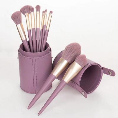 中国 Angular Blush 9pcs/set Makeup Brush Set Eye Makeup Brush Set Private Label Makeup Brushes 販売のため