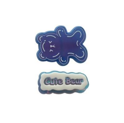 中国 Wholesale cute cute animal hairpin cartoon hairpin laser mirror beauty colorful hairpins cute bear hairpins 販売のため