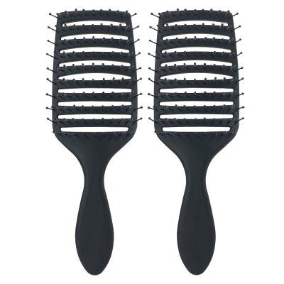 중국 Waterproof For Color Women Nylon Hair Brush Static Anti Knot Customize Logo Wholesale Hot Hair Comb Brush For Curly Hair 판매용