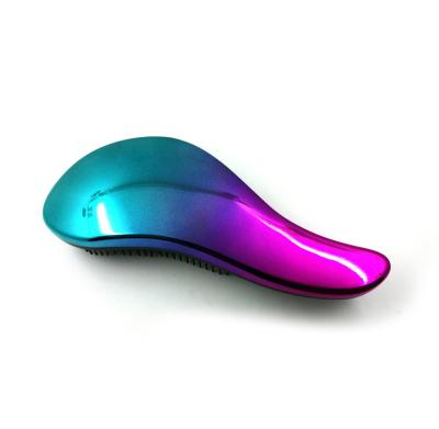 中国 New Wholesale Waterproof Plastic Hair Brush Massage Colorful Hot Private Label Tangle Detangling Bling Hair Comb 販売のため