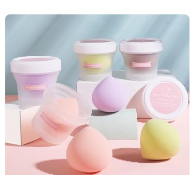 Cina Washable Peach Shape Makeup Sponge Beauty Puff Sponge Fruit Series Beauty Tools in vendita