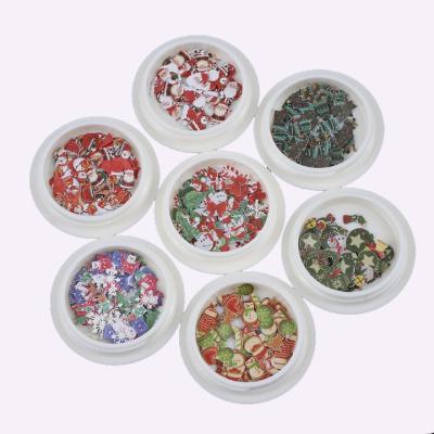 China Hotsalest Christmas Nail Accessories Shinny Glitter Nail Decoration Manicure Patches Winter Snowflake Stickers Nail Art Te koop