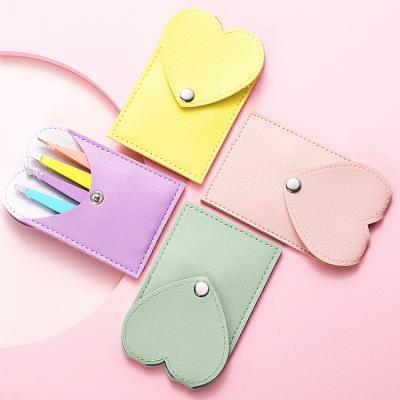 중국 2022 New Eyebrow Tweezers 4 Colors Heart Eyebrow Trimming With Bag Private Label Stainless Steel Eyebrow Tweezers Set 판매용