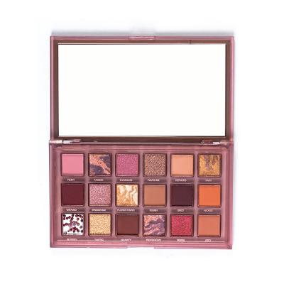 中国 Custom Waterproof Matte Eyeshadow Palette Cosmetics Makeup Eyeshadow Palette 18 Colors Glitter Waterproof Eyeshadow Palette 販売のため