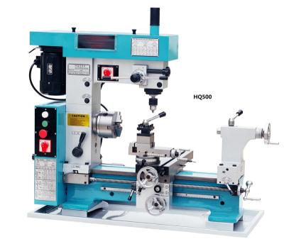 China Multi Purpose Construction Material Stores Small Mini 3 In 1 Lathe Mill Drill Milling Drilling Machine Combined Machining Capacity And HQ500 HQ800 Light Duty for sale