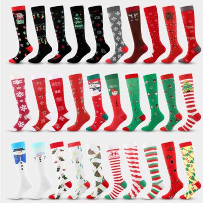 China Breathable Custom Design Unisex Cotton Compression Socks Like Calcetin Sport Compression Cycling Custom Socks for sale