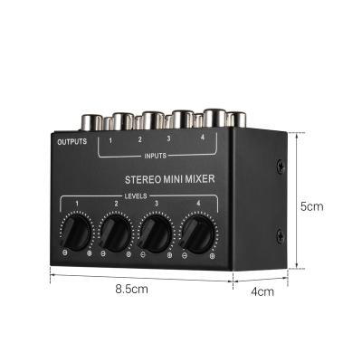 China LMBGM CX400 audio signal audio mixing stereo four channel passive mixer CX400 multi-channel mixer for sale