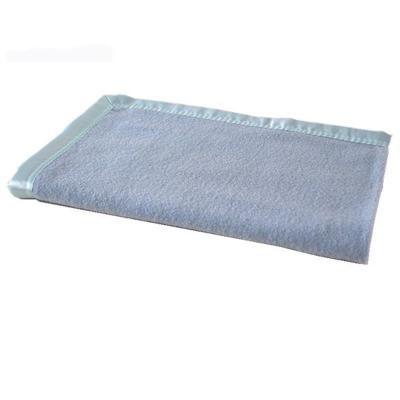 China PHOENIX 100 Baby Alpaca Winter Blanket Deluxe Solid Color BLUE Disposable Thick Satin Bound Edge zu verkaufen