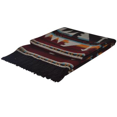 中国 PHOENIX Travel Blanket 10% BLUE acrylic jacquard franelas Mora Spain snuggie blanket 90% anti-pilling 販売のため