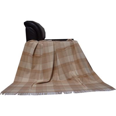 China PHOENIX BLUE Custom Woven Blankets 100 Camel Throw Blanket Tartan Plaid Tartan Plaid Luxury Anti-pilling Winter Eco-Friendly Eco-Friendly Te koop