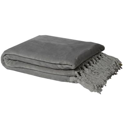 China Cheap PHOENIX anti-pilling frazadas mink blankets fleece blanket winter BLUE solid color polyester for sale