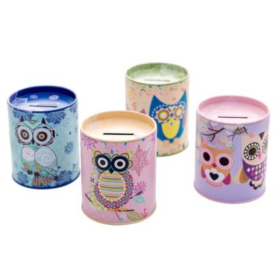 China Tin Promotional Coin Tin Money Boxes for sale