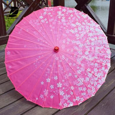 China Wholesale Traditional Japanese Chinese Wooden Handle Umbrella for sale