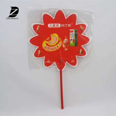 China Europe Cheap Custom Logo PP Hand Fans for sale