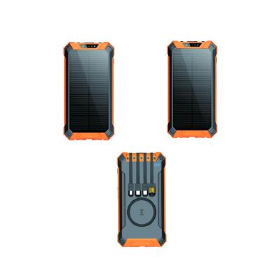 China High quality waterproof 20000mah fast charging support solar power wireless bank for mobile phone solar power bank for sale