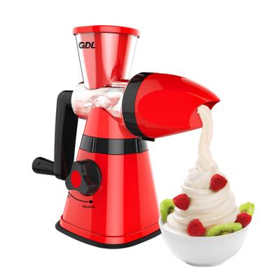 China Frozen ice cream maker used household viable household hand crank ice cream maker home made diy small for sale