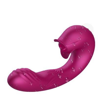 China Sucking Vibrator Sucking and Licking Clit Vibrator 2 in 1 Huge Vibration Vaginal Massager Sex Toy for Women for sale