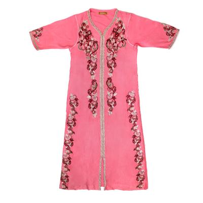 China Rayon top selling long abaya Middle East abaya embroidery woman arabic muslim abaya dress for sale