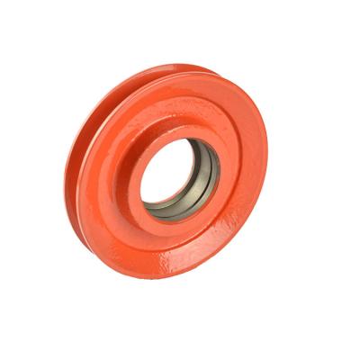 China Machinery Repair Shops Factory Direct Sales Machinery Equipment Accessories Cast Iron Flat Type Movable Pulley With Supporting Pulley for sale