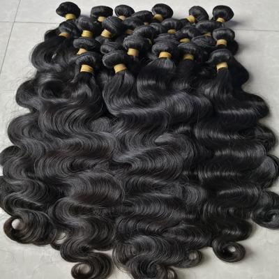 China Strengthen Anforlin Weft Bulk Cheap Raw Virgin Brazilian Hair Weave Wavy Vendors Remy Natural Human Hair Bundles Body Extension for sale