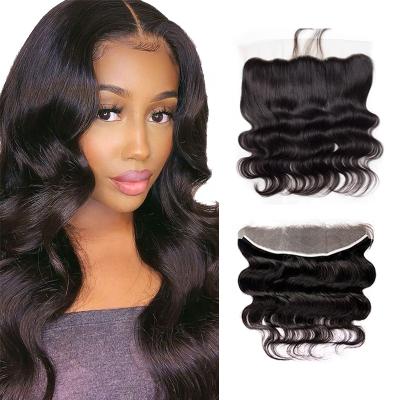 China Strengthen AFL Weft Raw Human Virgin Human Body Wave Hair Extension Wholesale Price 13x4 13x6 Brazilian Ear To Ear Lace Headband With Bundles for sale