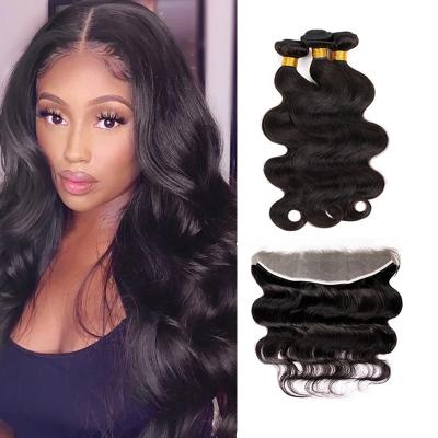 China Strengthen AFL Weft Wholesale Transparent 13x6 hd Lace Frontal Wig Bodywave Hair Bundle Virgin Raw Cuticle Aligned Hair Extension Vendor for sale