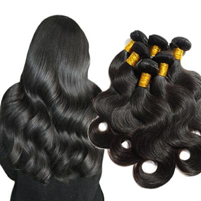 China Strengthen Hair Extension Unprocessed Raw AFL Weft Cuticle Aligned Virgin Brazilian Hair Weaves Bodywave Bundle With Closure for sale