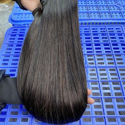 China Strengthen Raw Brazilian Hair Weft Extension 40 Inch Cuticle Aligned Virgin Human Straight Hair Bundle Supplies for sale