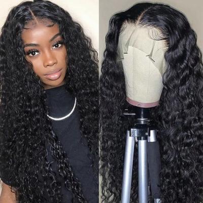 China Natural Unprocessed Raw Seller 13x6 360 Remy Kinky Curly Hair Extension HD Lace Up Full Lace Frontal Wigs With Baby Hair for sale