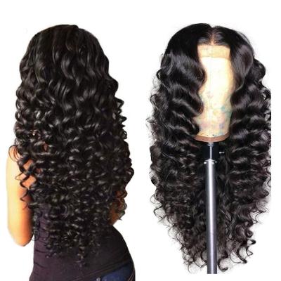 China Wholesale Raw Indian Curly Curly 13x4 Lace Frontal Wig 40inch Curly Virgin Hair Vendors Raw Indian Hair Wigs for sale