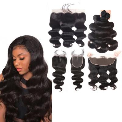 China Strengthen AFL Virgin Hair Extensionn Bodywave 5x5 Raw Weft 13x4 Closure Brazilian Hair HD Lace Frontal Wigs For Black Women for sale