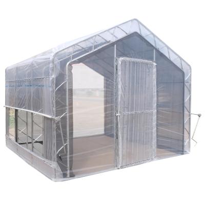 China Easily Assembled ONE Later Garden Greenhouse with Double Arch for sale