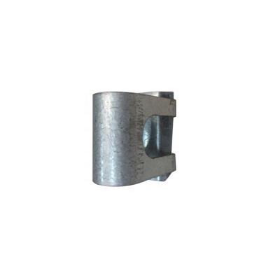 China Locking Channel Fixator Connector Skyplant Greenhouse Metal Connectors Steel Purlin Arc Cross Clamp for sale