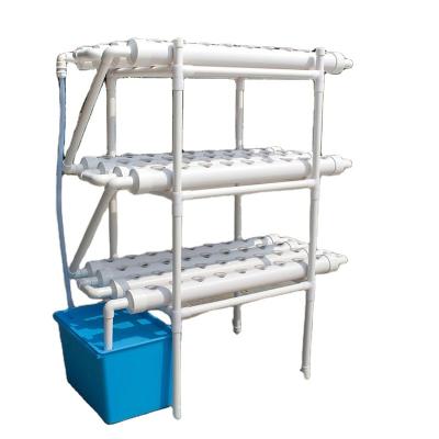 China Indoor Planting Lay There Hydroponics NFT System For Sale 108 Holes PVC Pipe Hydroponic System for sale