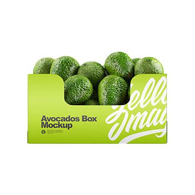 China Recyclable China Factory Custom Strong Fruit Cardboard Boxes Logo Printed Avocado Paper Cardboard Boxes for sale