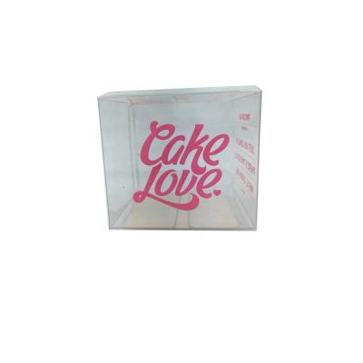 China Recyclable Custom Clear Plastic Cupcake Boxes Plastic Silk Logo PVC Silk Screening Scratch-Resistant Transparent Cupcake Boxes for sale