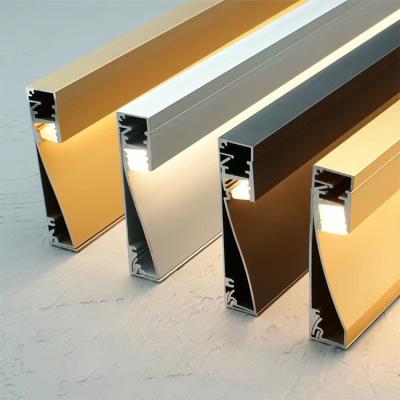 China New Decorative Modern Design For Wall Decoration Linear Track Light Aluminum Skirting Board for sale