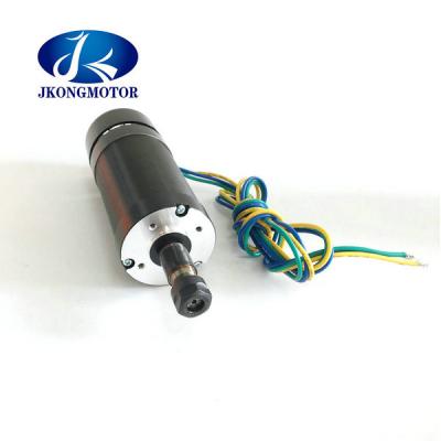 China el alto sin cepillo sin cepillo del motor del motor 48 V DC de 500W DC aprieta 11000 RPM Mini Round Spindle Motor ER11 en venta