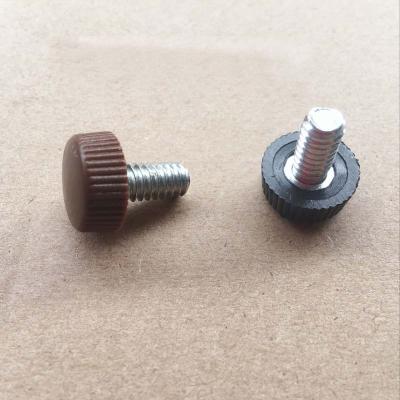 China 16mm Hand Knurled Screw 1/4 Inch Plastic Head Knob Knob Screws 1/4 Inch for sale