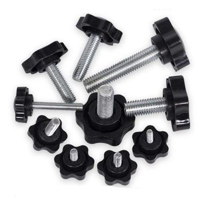 China Camera Tripod Mount Plum Grip Screw Hand Screw Bolt Torx Plastic Head Thumb Screws With Grip Rubber Head M4 M5 M6 M8 M10 M12 for sale