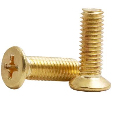 China Brass Metric HEX Phillips Flat Head Machine Screw /Countersunk Screw for sale